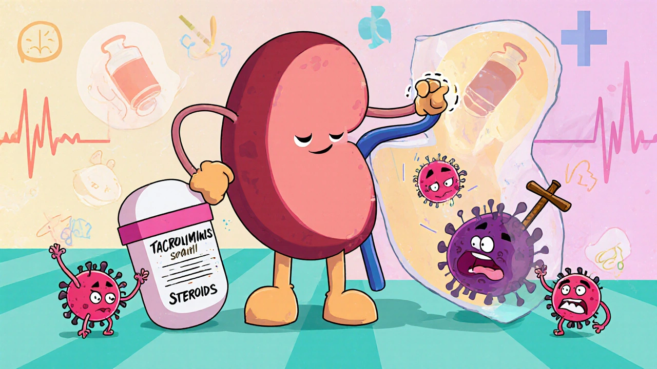 Transplant Immunosuppression: How Tacrolimus, Mycophenolate, and Steroids Work Together After Kidney Transplant