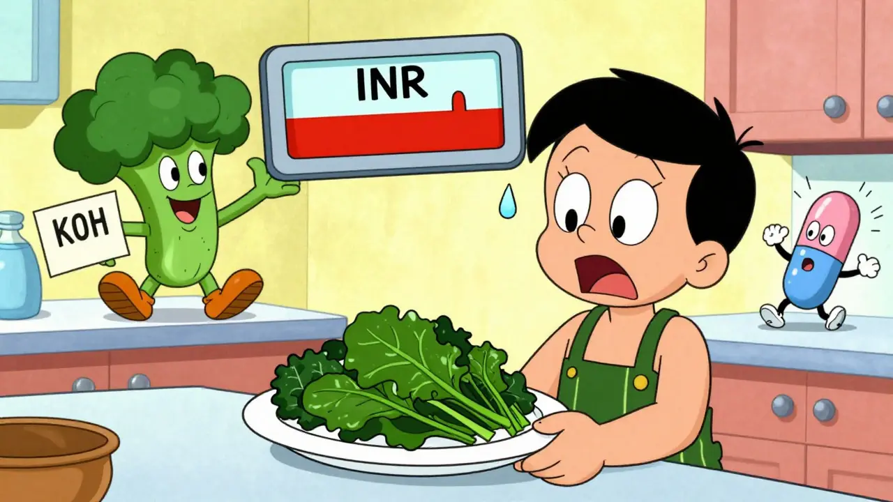 Vitamin K Foods and Warfarin Interactions for INR Control